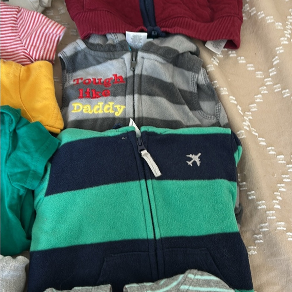 Striped Green and Blue Kids Hoodie